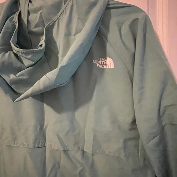 North Face Womens Flyweight Hoodie Jacket Windbreaker Wasabi Size S - Picture 6 of 10